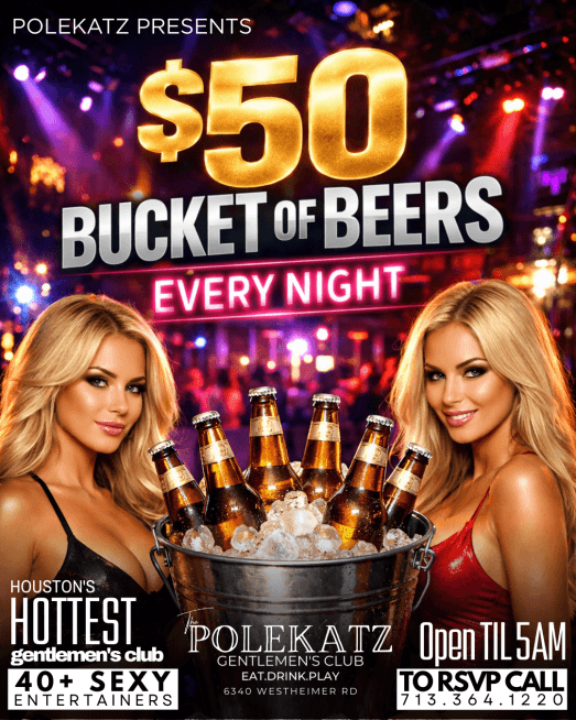 $50 Beer Buckets Every Night at Polekatz Houston